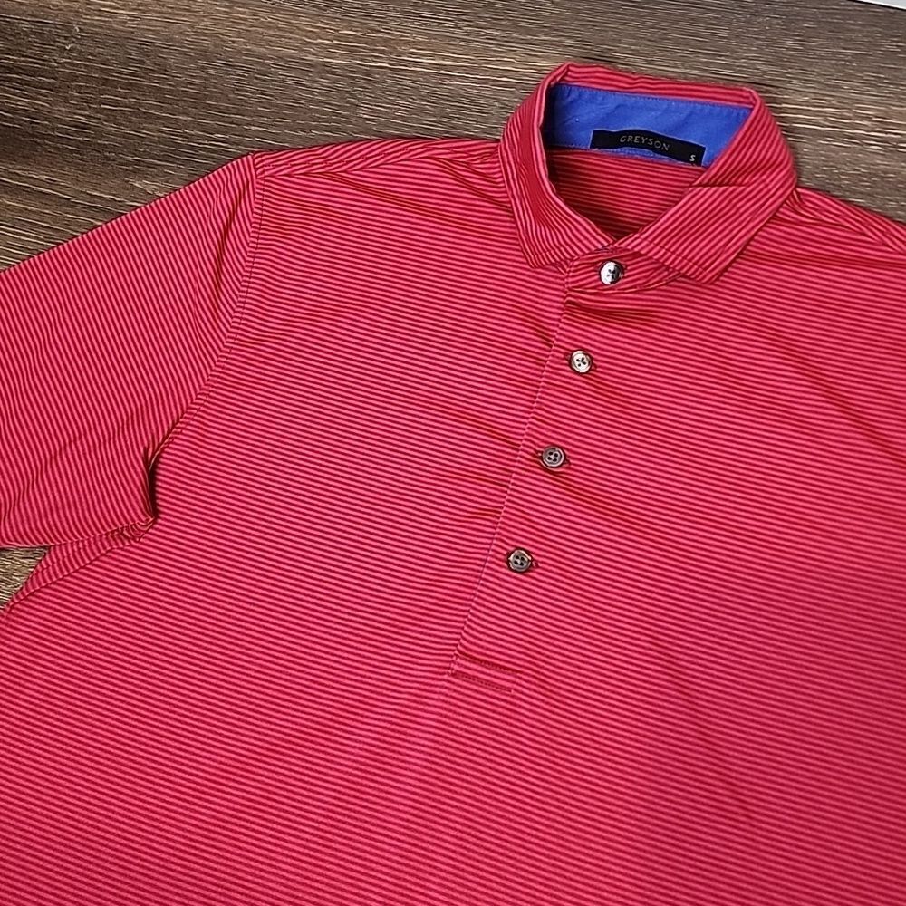GREYSON‎ Men's Small Golf Polo Shirt Pink No Embroidery